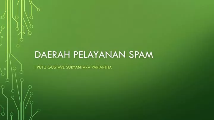 daerah pelayanan spam