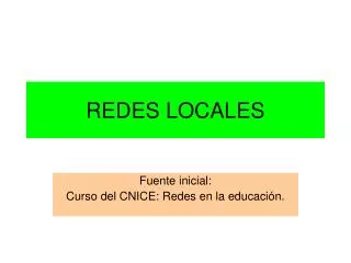 redes locales