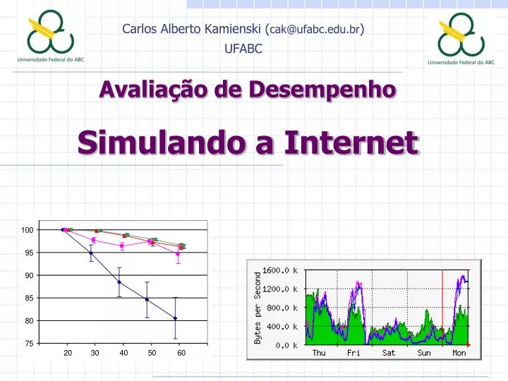 avalia o de desempenho simulando a internet