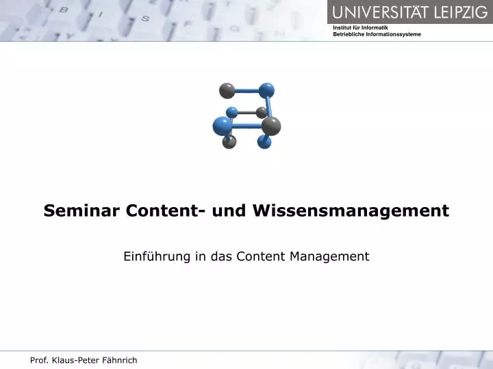 seminar content und wissensmanagement
