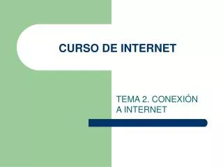 curso de internet