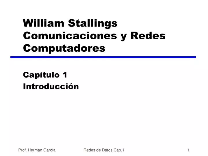 william stallings comunicaciones y redes computadores