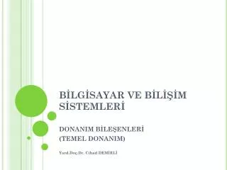 b lg sayar ve b l m s stemler
