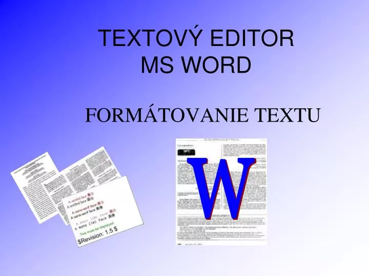 textov editor ms word
