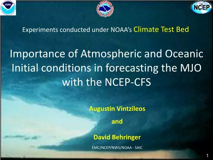 importance of atmospheric and oceanic initial conditions in forecasting the mjo with the ncep cfs
