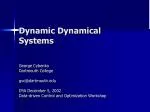 Dynamic Dynamical Systems - slide 1