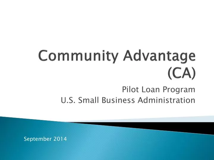 community advantage ca