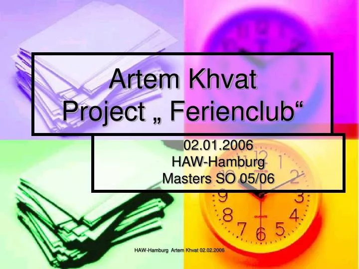 artem khvat project ferienclub