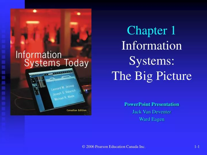 chapter 1 information systems the big picture