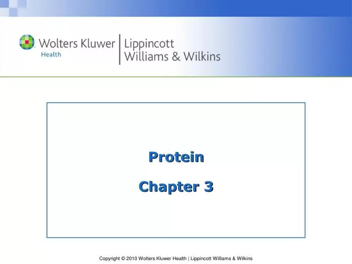 protein chapter 3