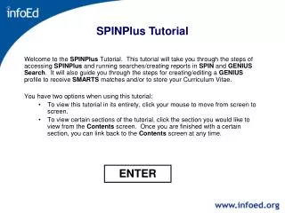 SPINPlus Tutorial