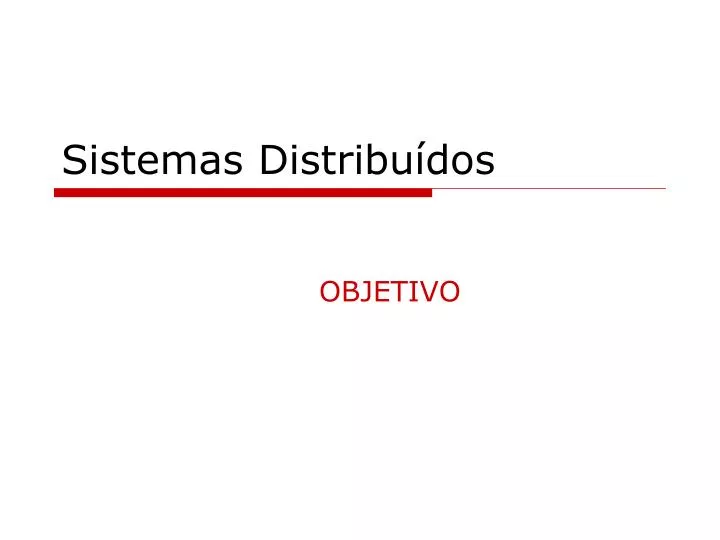 sistemas distribu dos