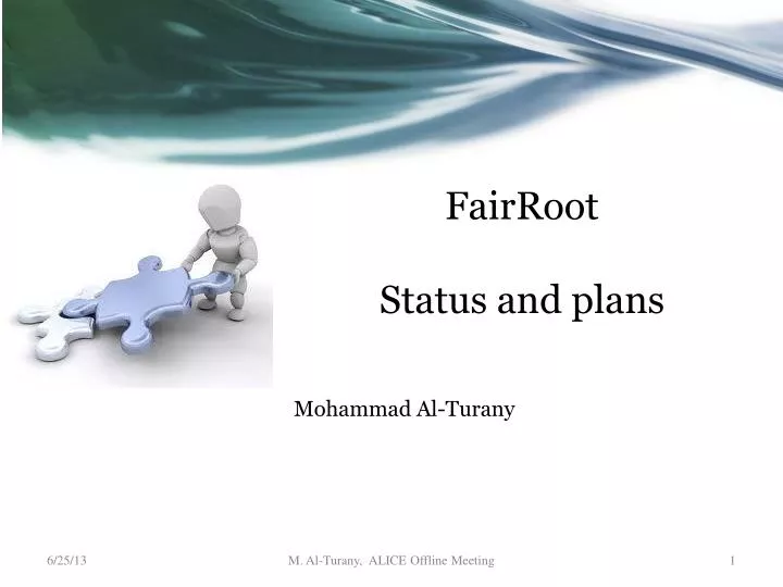 fairroot status and plans