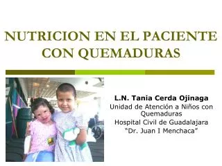 nutricion en el paciente con quemaduras