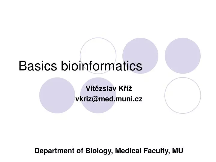 basics bioinformatics