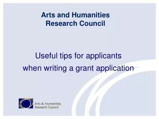 Useful tips for applicants when writing a grant application