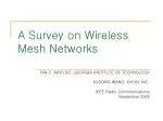 Survey on Wireless Mesh Networks: Advantages, Design, & Applications - slide 1