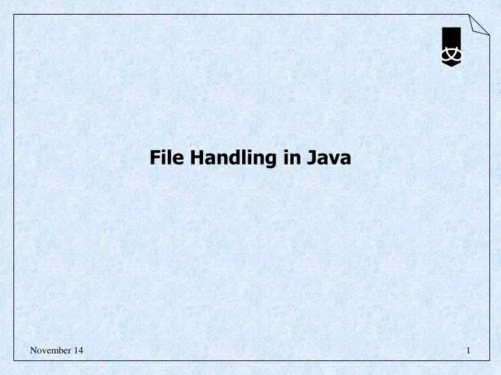 file handling in java
