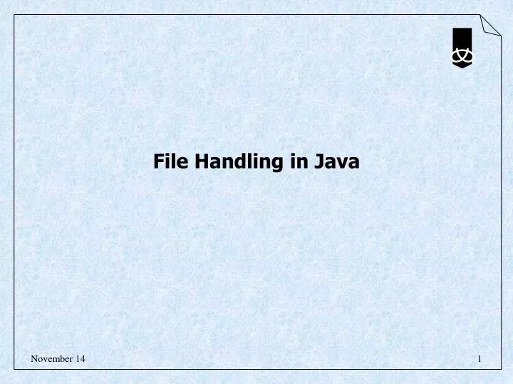 PPT - File Handling in Java PowerPoint Presentation, free download - ID ...