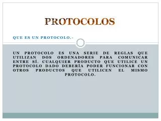 protocolos