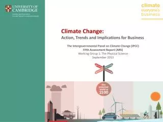 Climate Change: Action, Trends and Implications for Business