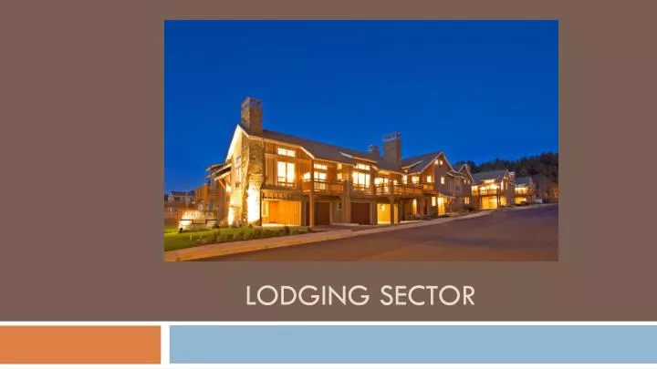 lodging sector