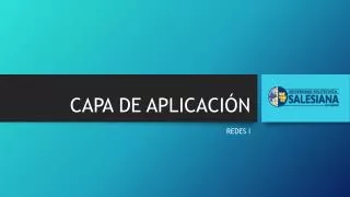 capa de aplicaci n