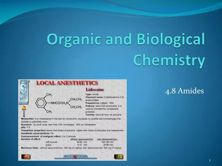 organic and biological chemistry