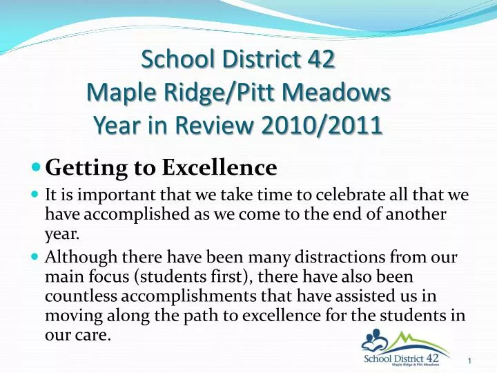 school district 42 maple ridge pitt meadows year in review 2010 2011