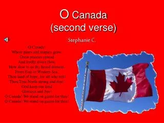 O Canada (second verse)