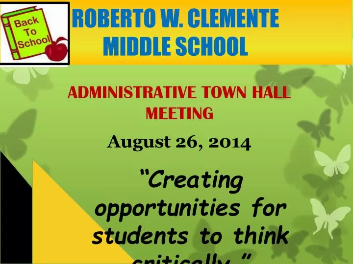 administrative town hall meeting august 26 2014