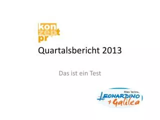 quartalsbericht 2013