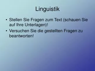 linguistik