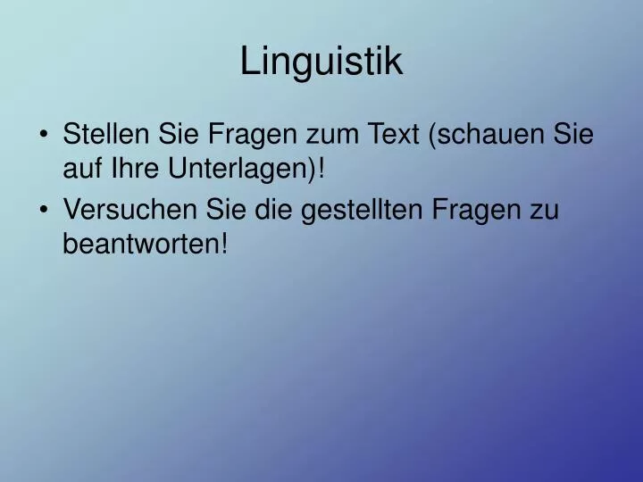 linguistik