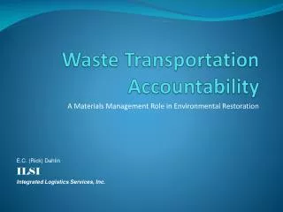 Waste Transportation Accountability