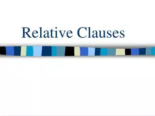 relative clauses