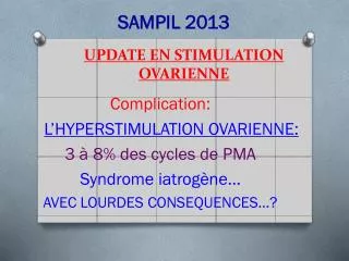 update en stimulation ovarienne