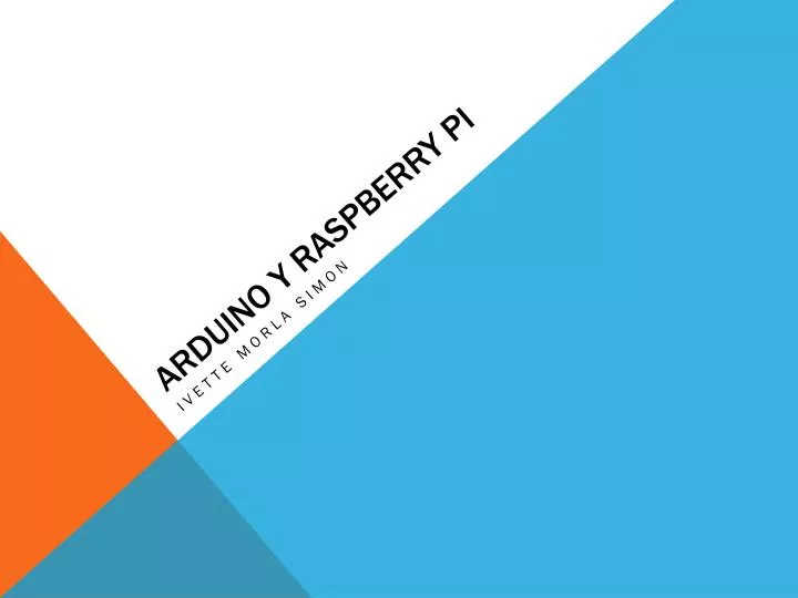 arduino y raspberry pi