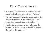 Direct Current Circuits - slide 1
