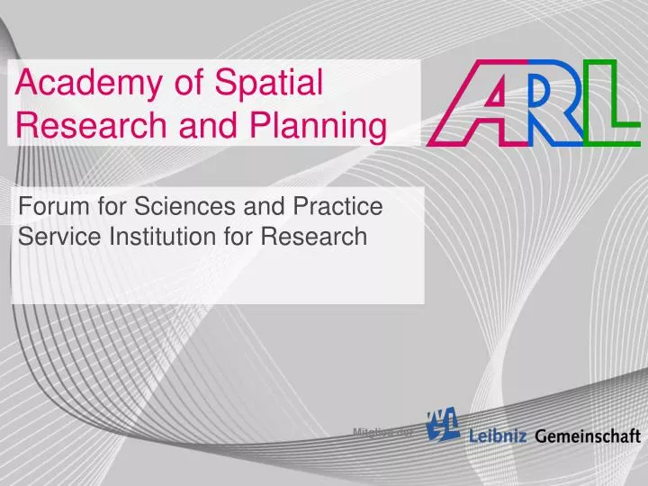 academy of spatial research and planning