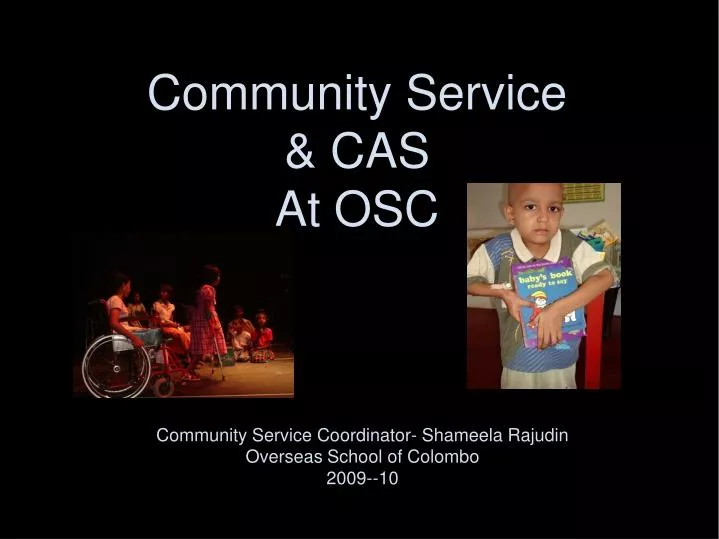 community service cas at osc