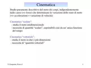 cinematica