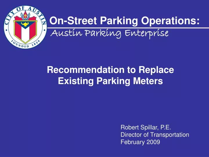 on street parking operations