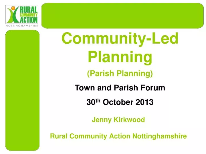 community led planning