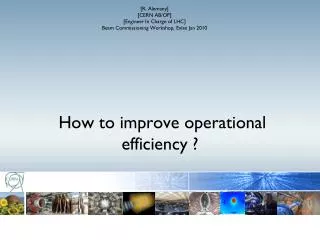 How to improve operational efficiency ?