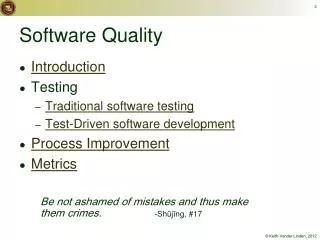 Software Quality