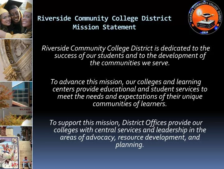 riverside community college district mission statement