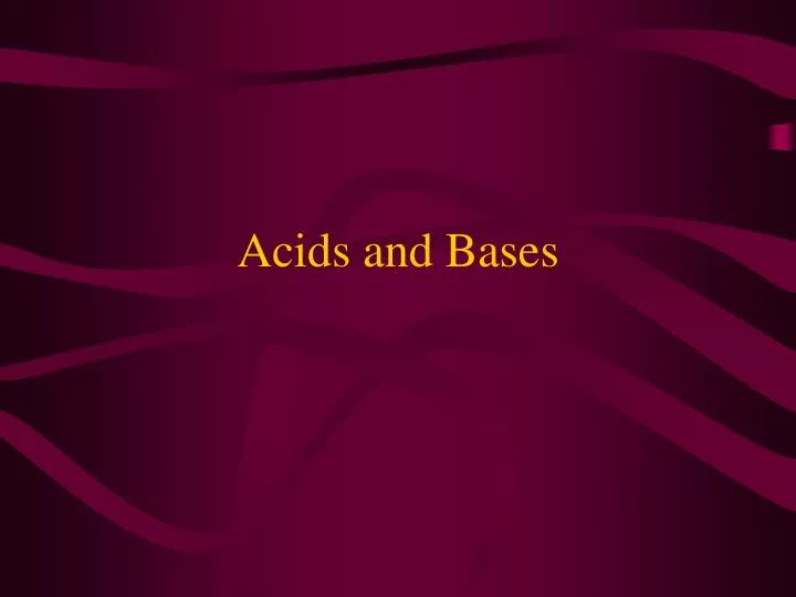 acids and bases