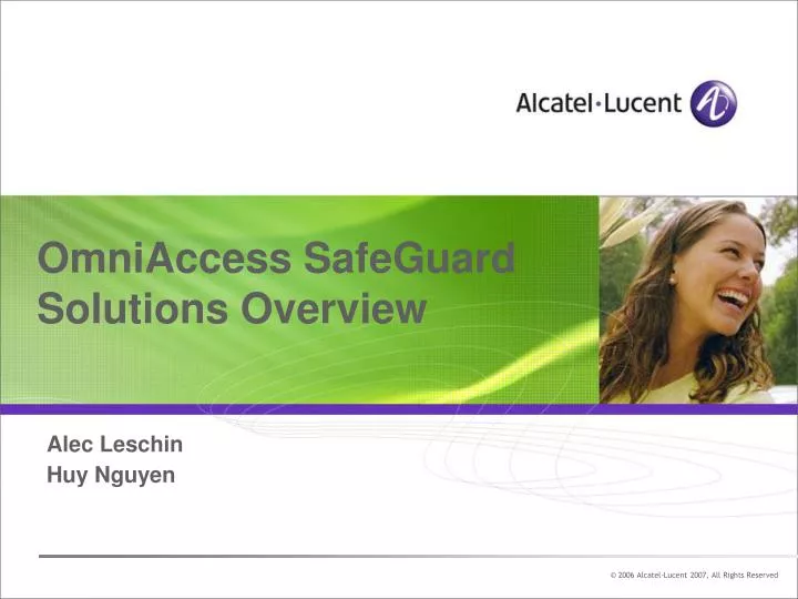 omniaccess safeguard solutions overview