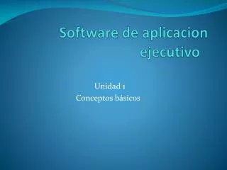 software de aplicacion ejecutivo